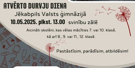 Atvērto durvju diena 10.05.2025.